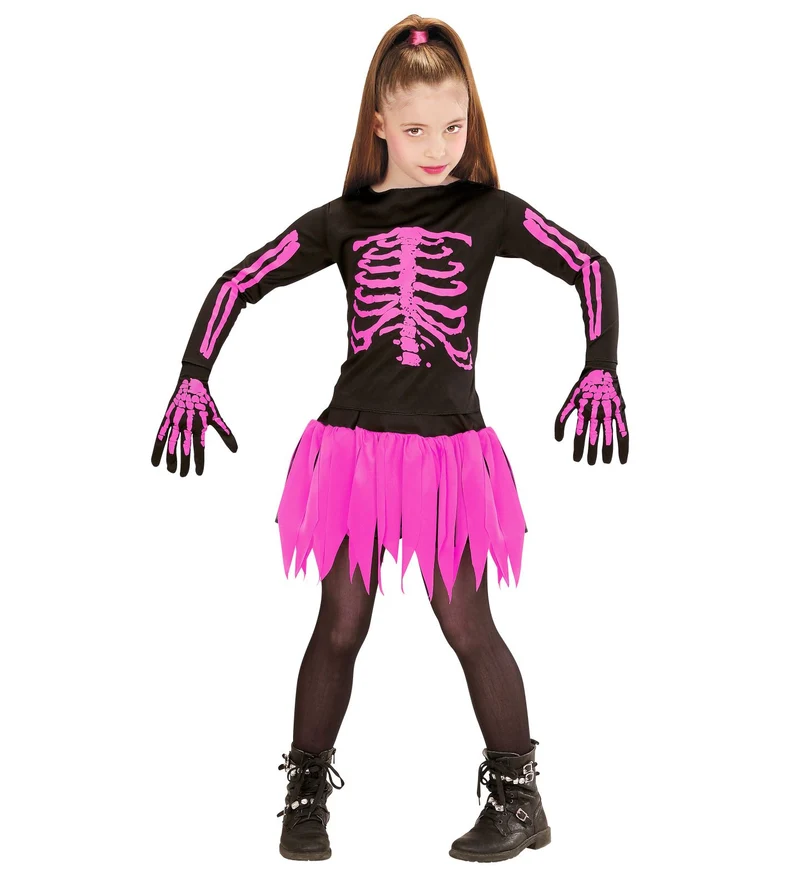 Skelet jurkje roze kind Ballerina