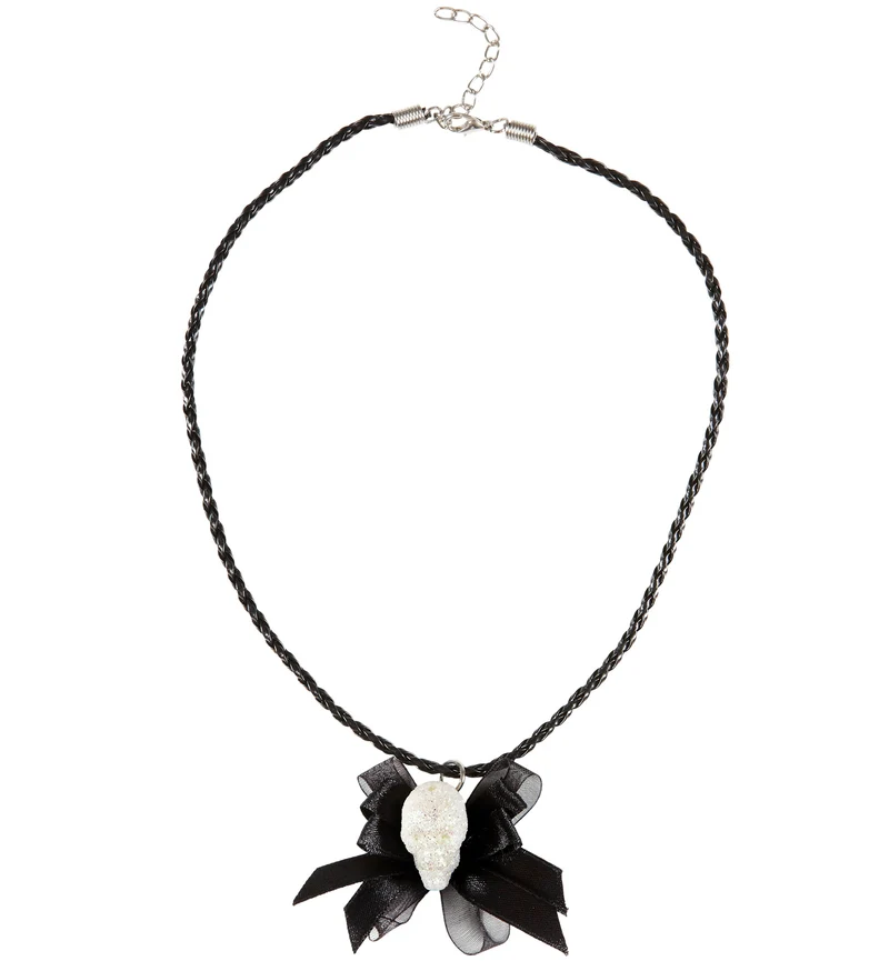 Ketting met glitter schedel