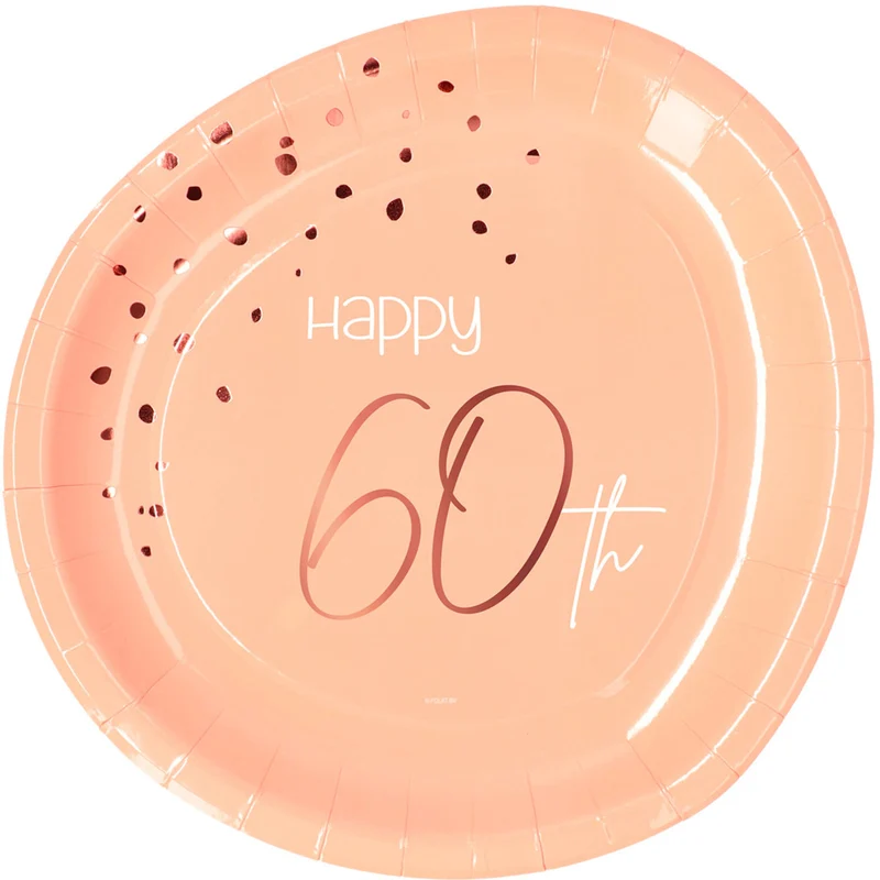 Borden 60 Jaar Elegant Blush (8st)