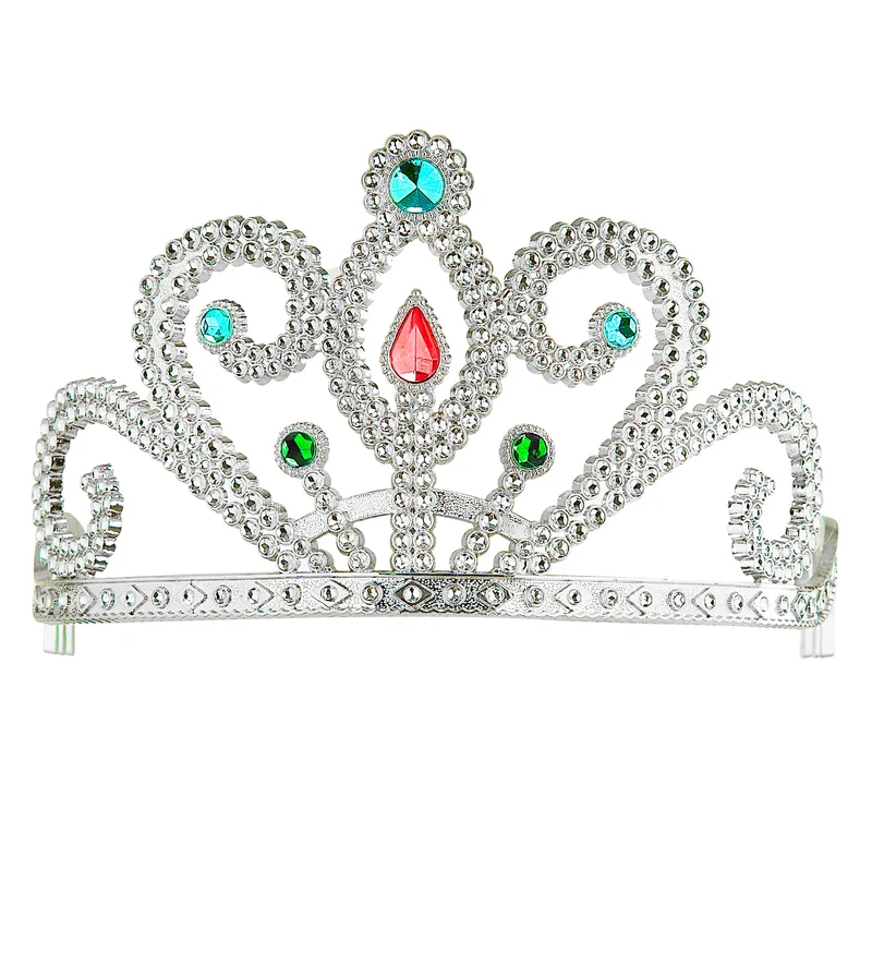 Prinsessenkroon met diamanten zilver