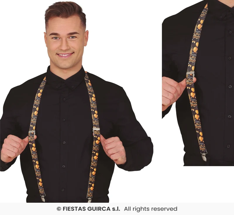 Elegante Nieuwjaar Bretels Zwart/Goud