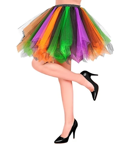 Tutu paars/groen/oranje Nora
