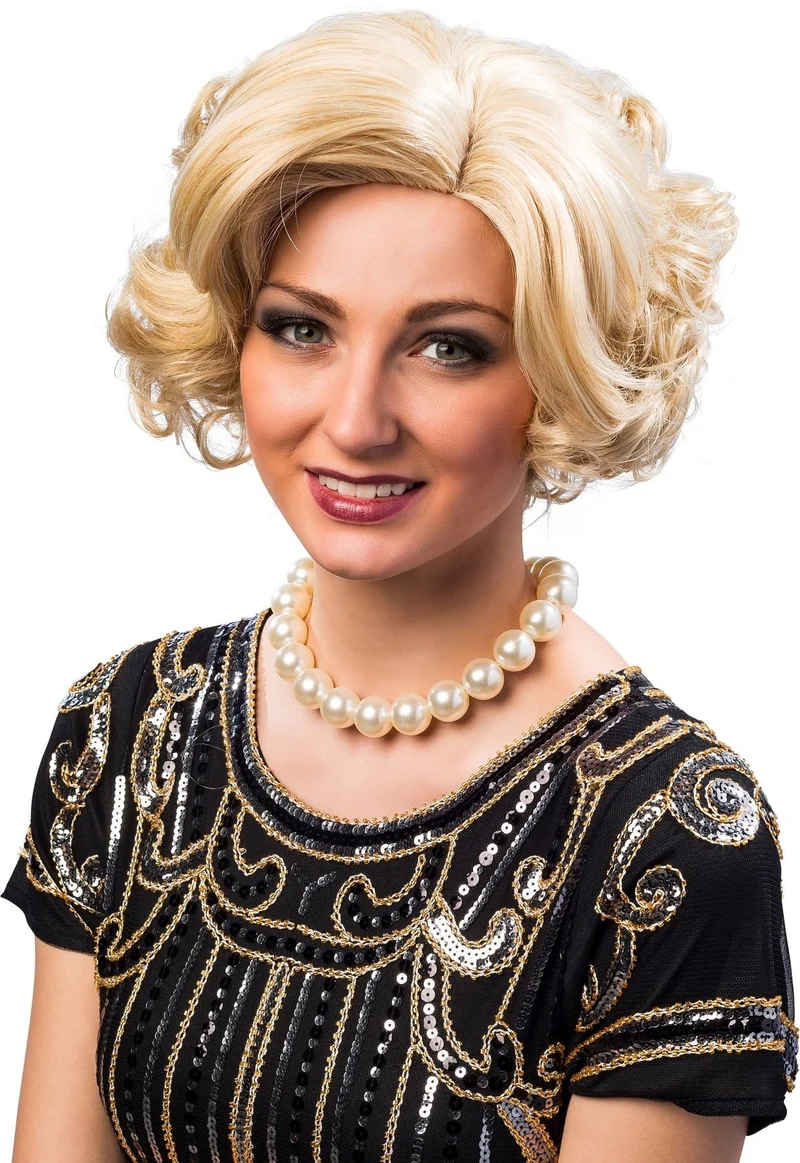 30's Pruik Dames Blond Adriana