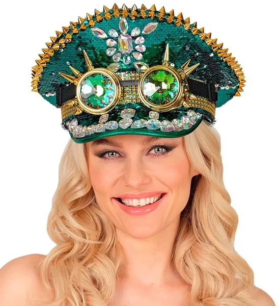 Pet steampunk met kaleidoscoop bril hoed Gers