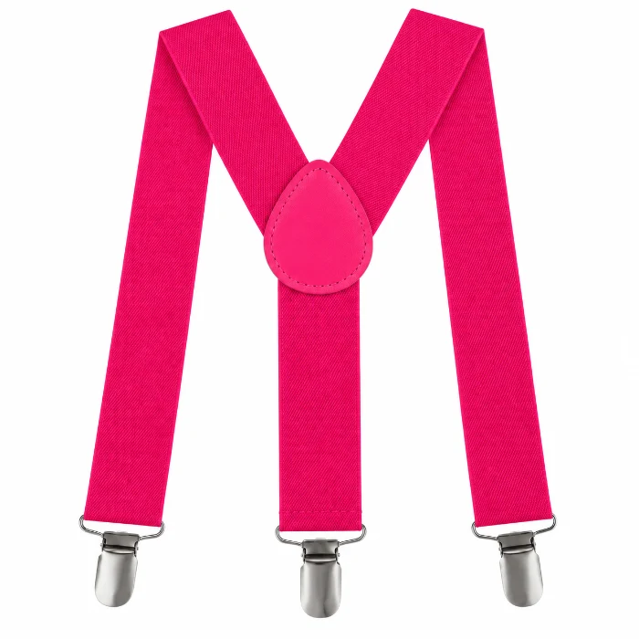 Bretels neon roze