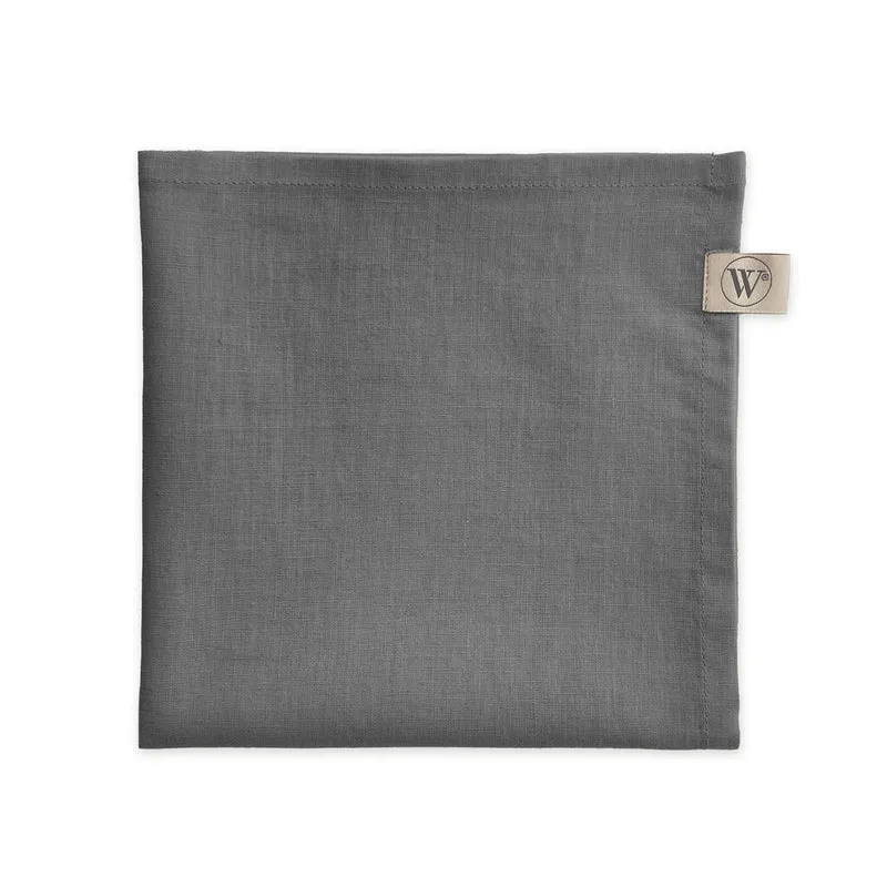Walra - Servet Set Lovely Linen - 4x 40x40 cm - Antraciet