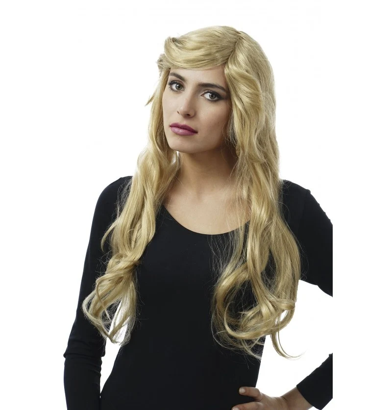 Party Pruik Carly Zijscheiding Blond