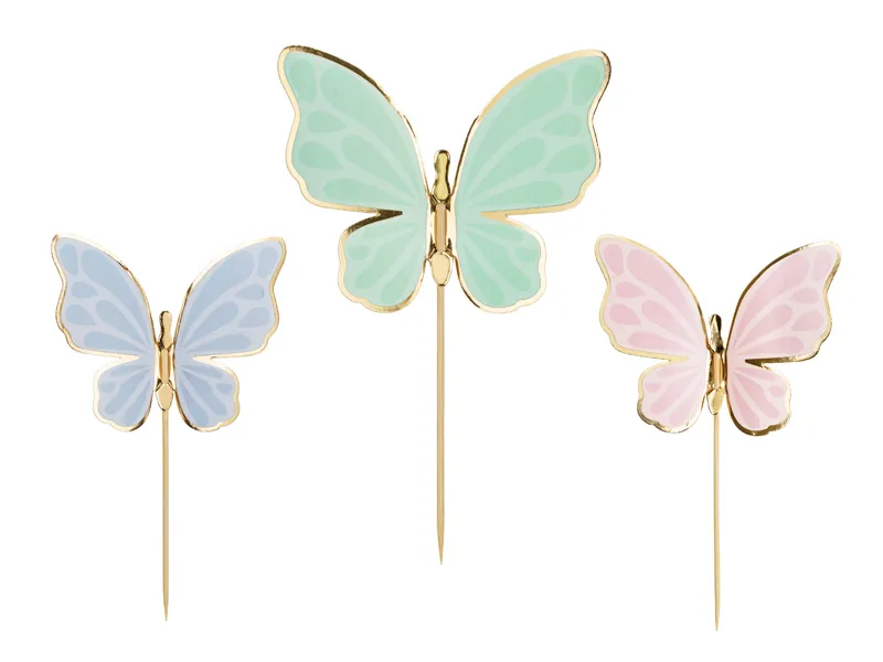Cake Toppers Vlinders (9st)
