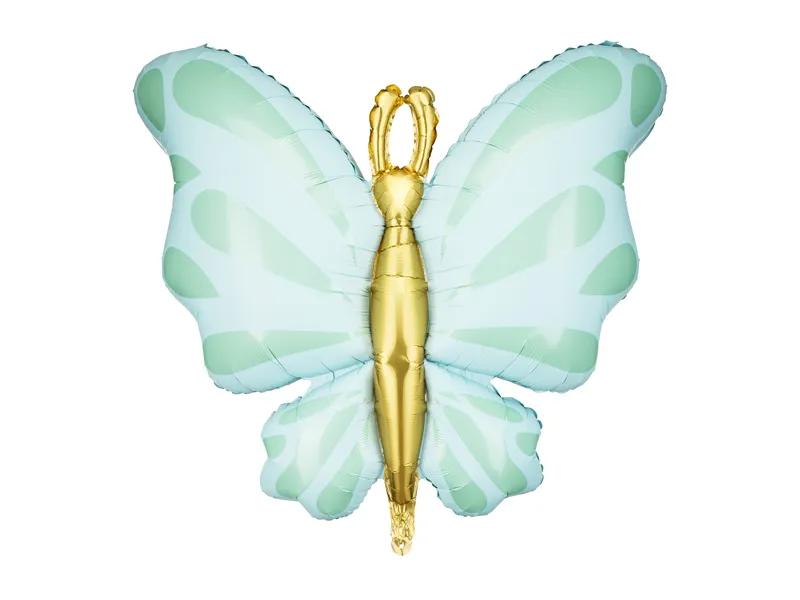 Folieballon Vlinder Mint (69x69)