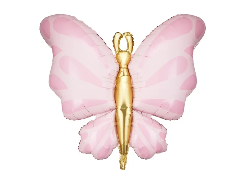 Folieballon Vlinder Roze (69x69cm)