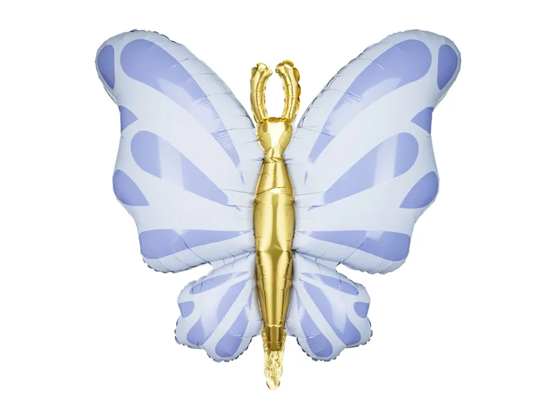 Folieballon Vlinder Blauw (69x69cm)