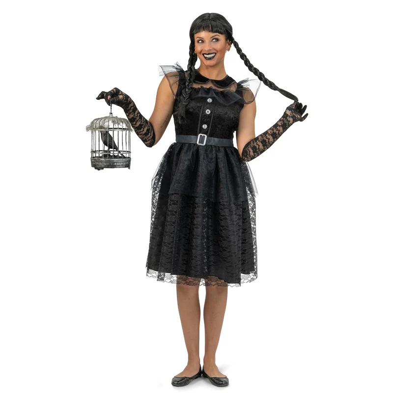 Zwarte halloween jurk heks Bella