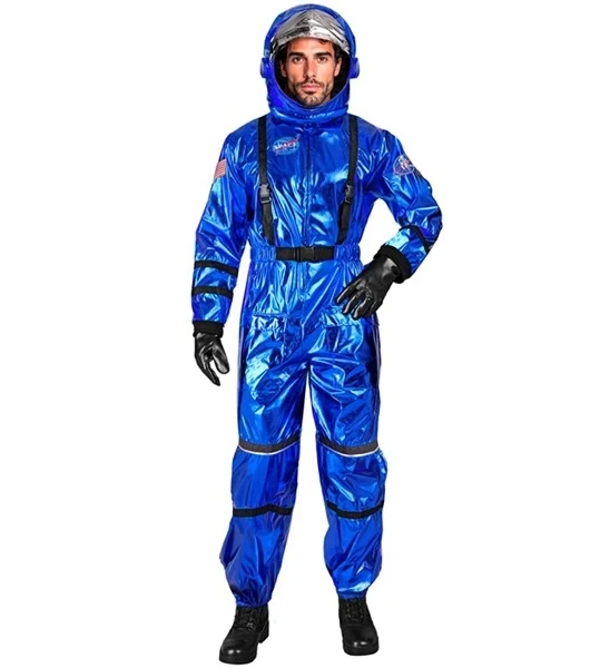Astronaut kostuum blauw heren Joep