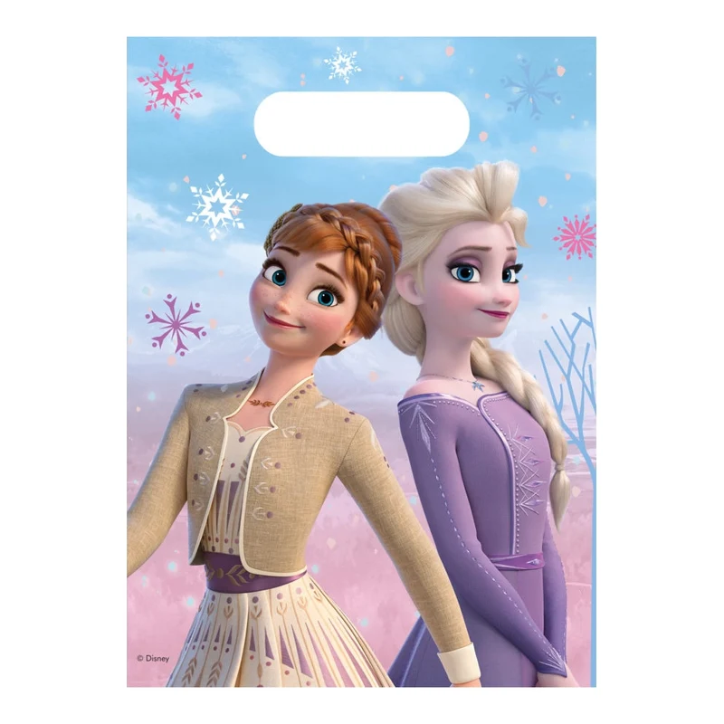 Frozen 2 Wind Spirit plastic uitdeelzakjes 6 stuks