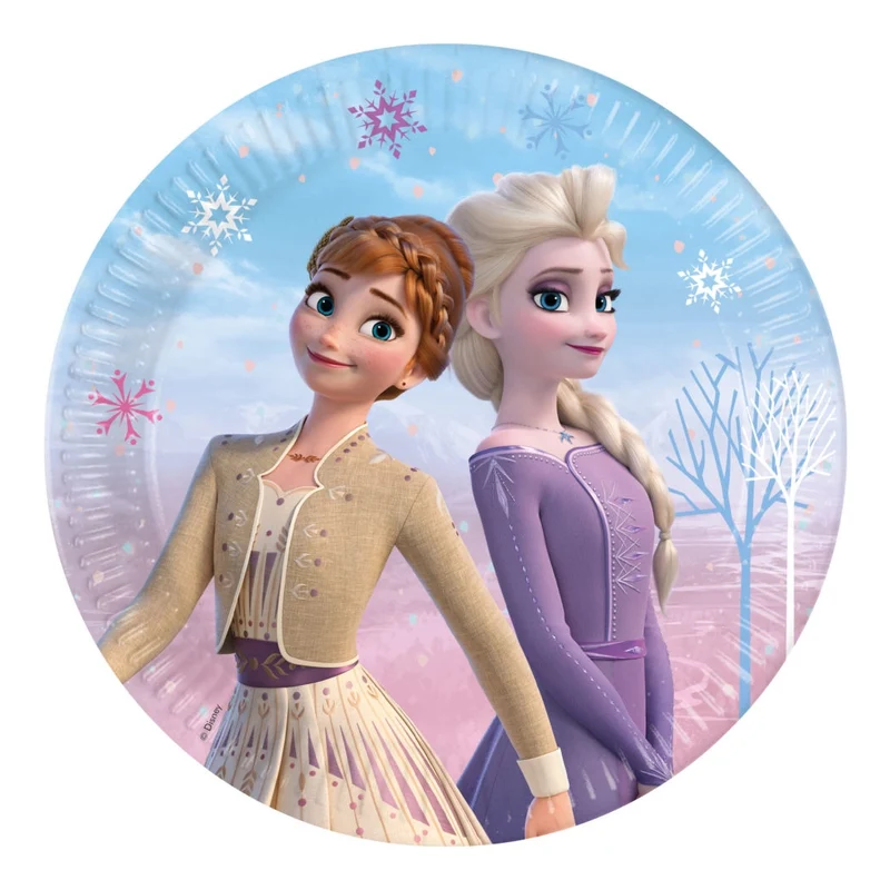 Frozen 2 Wind Spirit papieren borden 23cm - 8 stuks