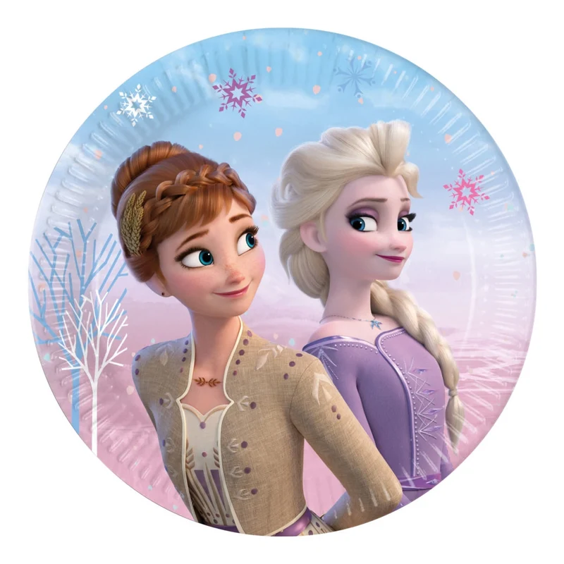 Frozen 2 Wind Spirit papieren borden 20cm - 8 stuks