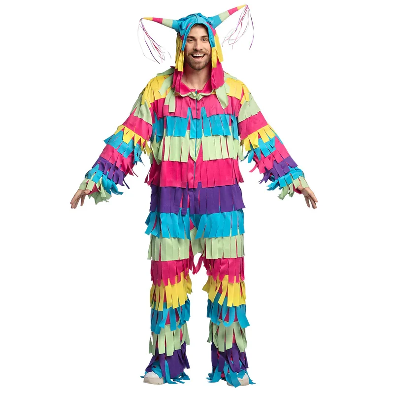Kleurrijke Piñata Kostuum Volwassenen