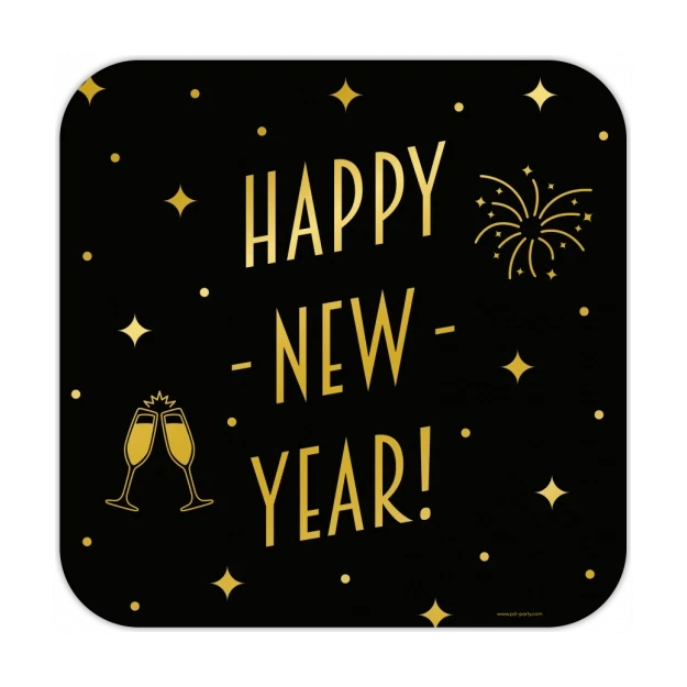 Happy new year deurbord