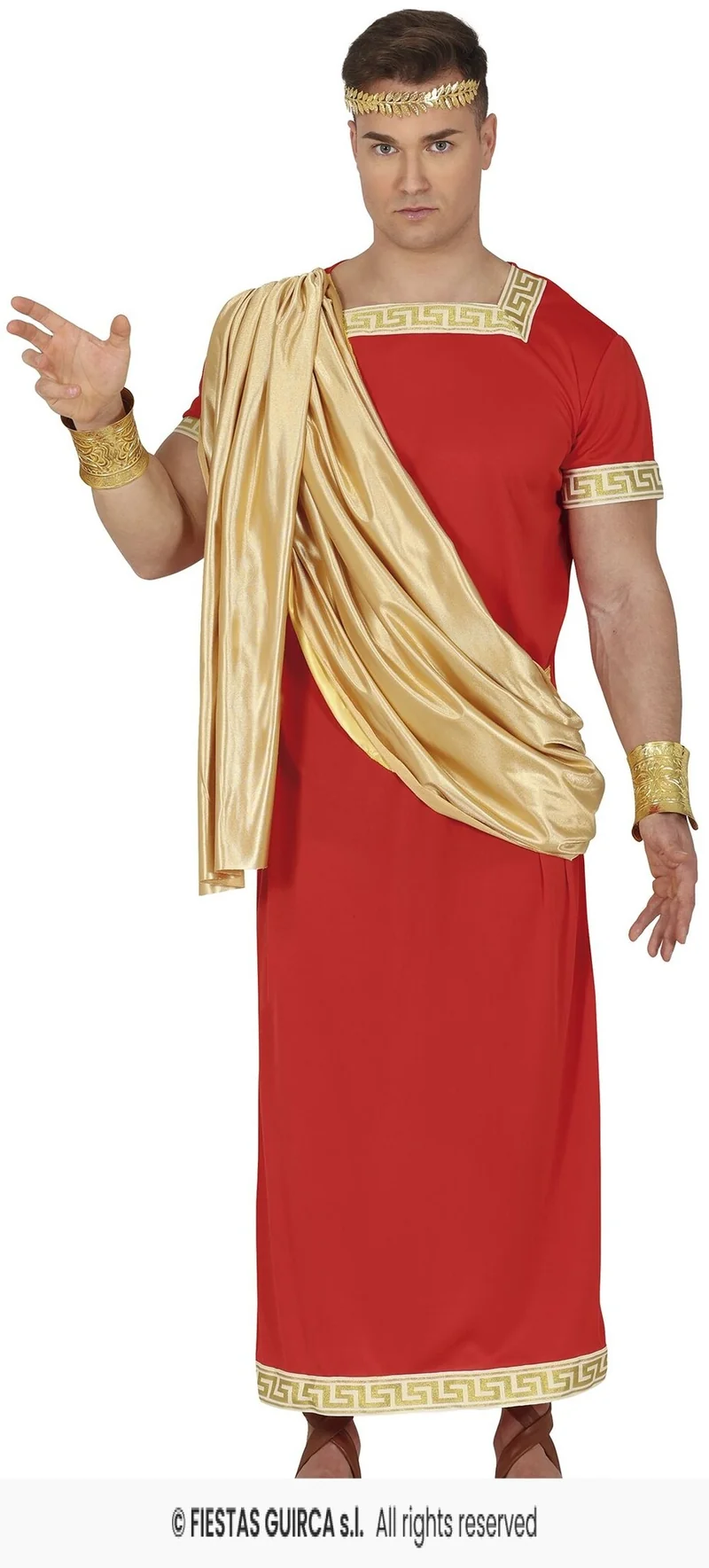 Kostuum Romeinse Koning Rood Heren
