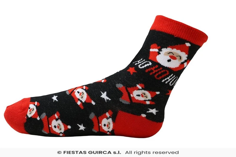 Kerstsokken Kertman Ho Ho Ho! Kind Zwart