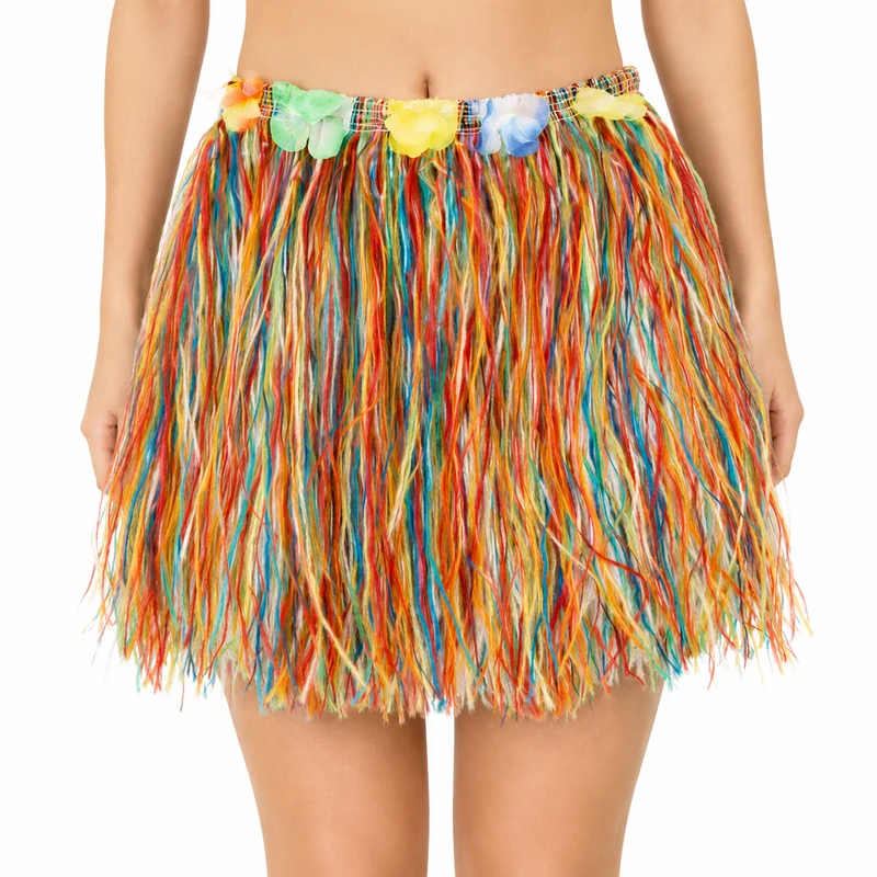 Rokje Hawaii kort meerkleurig one size
