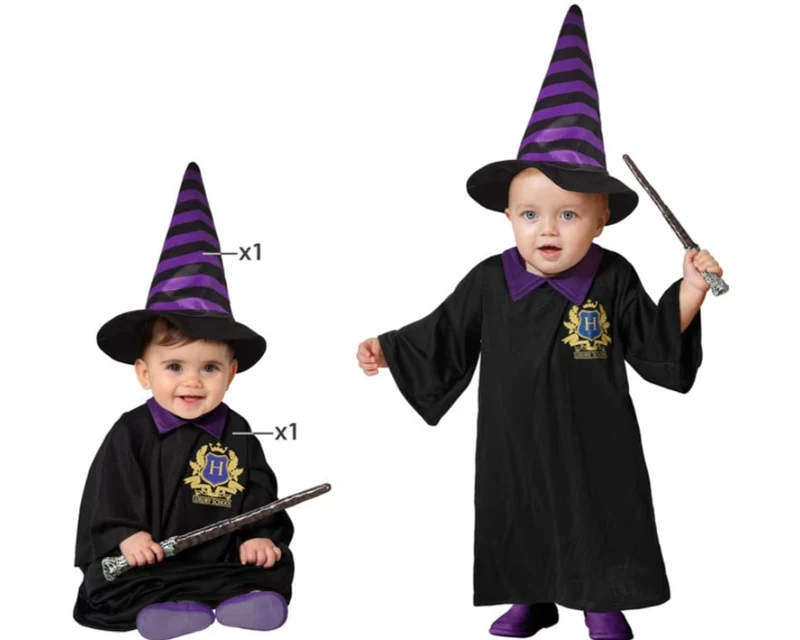 Baby Wizard Tovenaarspakje Harry zwart/paars