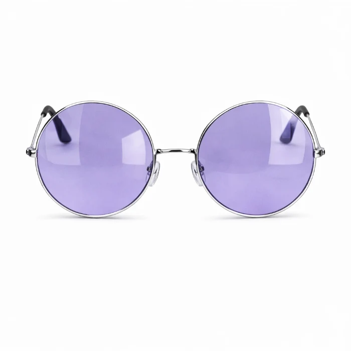 Partybril hippie XL paars