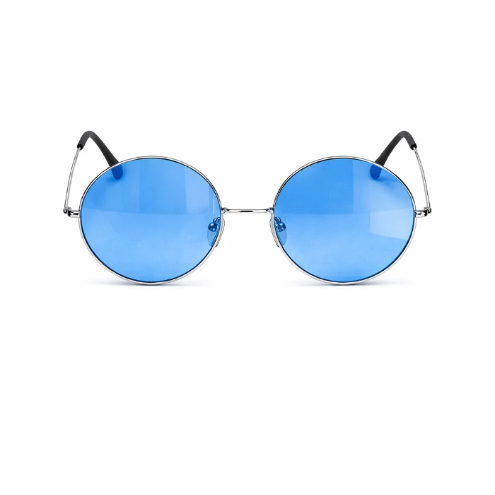 Partybril hippie XL blauw