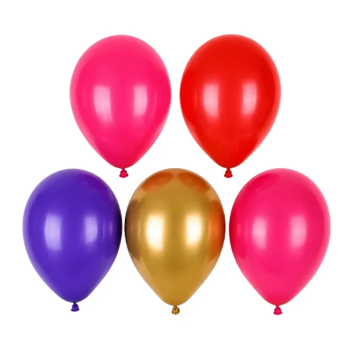 Ballonnen roze mix 30 cm - 5 stuks