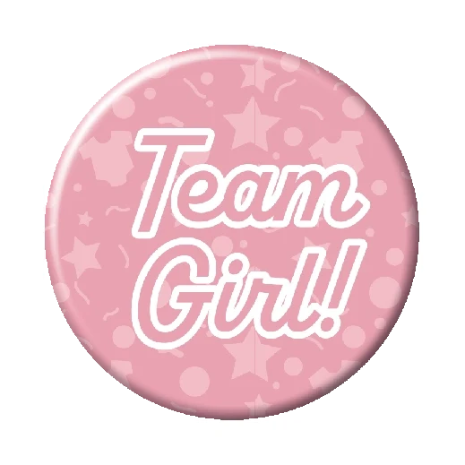 Gender Reveal - Button klein Team Girl