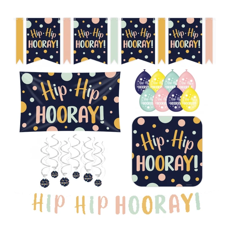 Hip Hip Hooray Versiering pakket - XL
