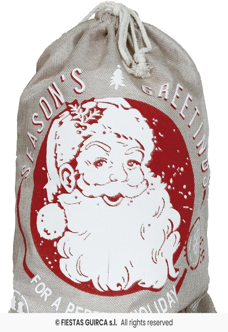 Cadeauzak Kerstman Grijs Greetings (40x55cm)