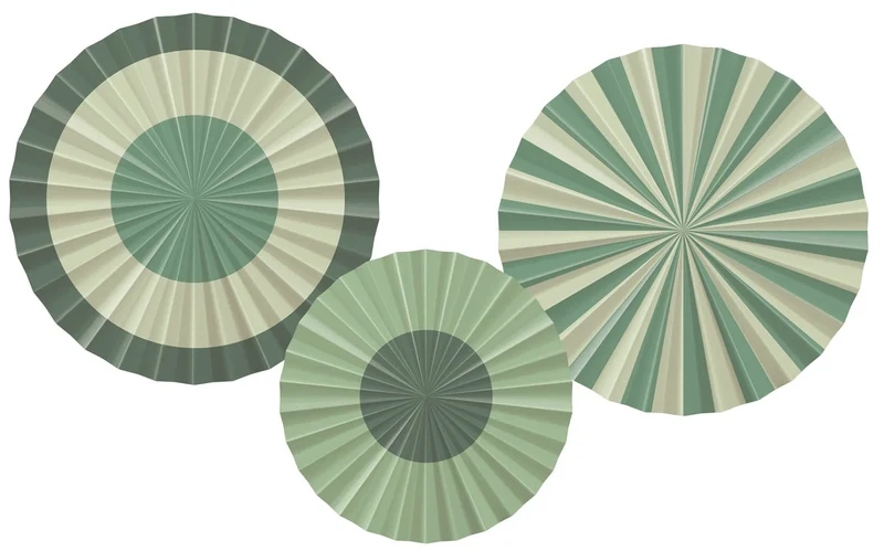 Decoratieve Rozetten Serene Sage Groen (3st)