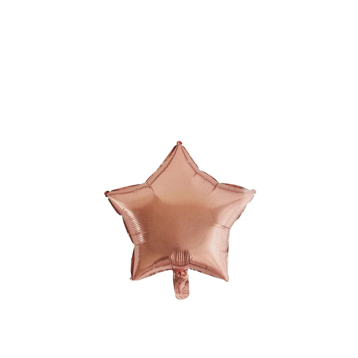 Folieballon ster roségoud