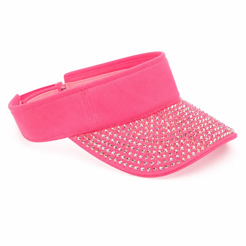 Zonneklep glitter roze