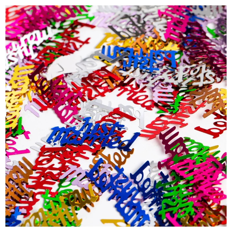 Just married tafelconfetti multi