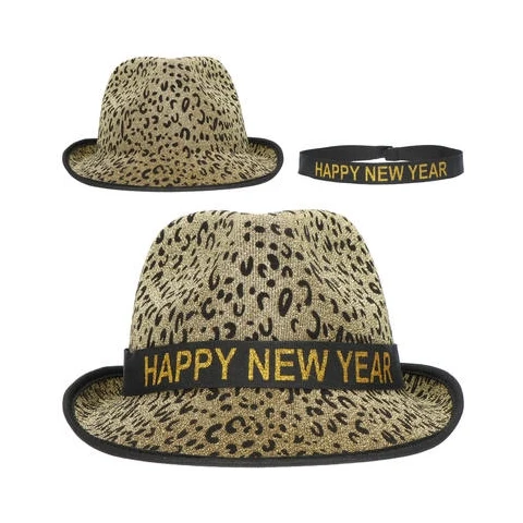 Panter goud hoedje