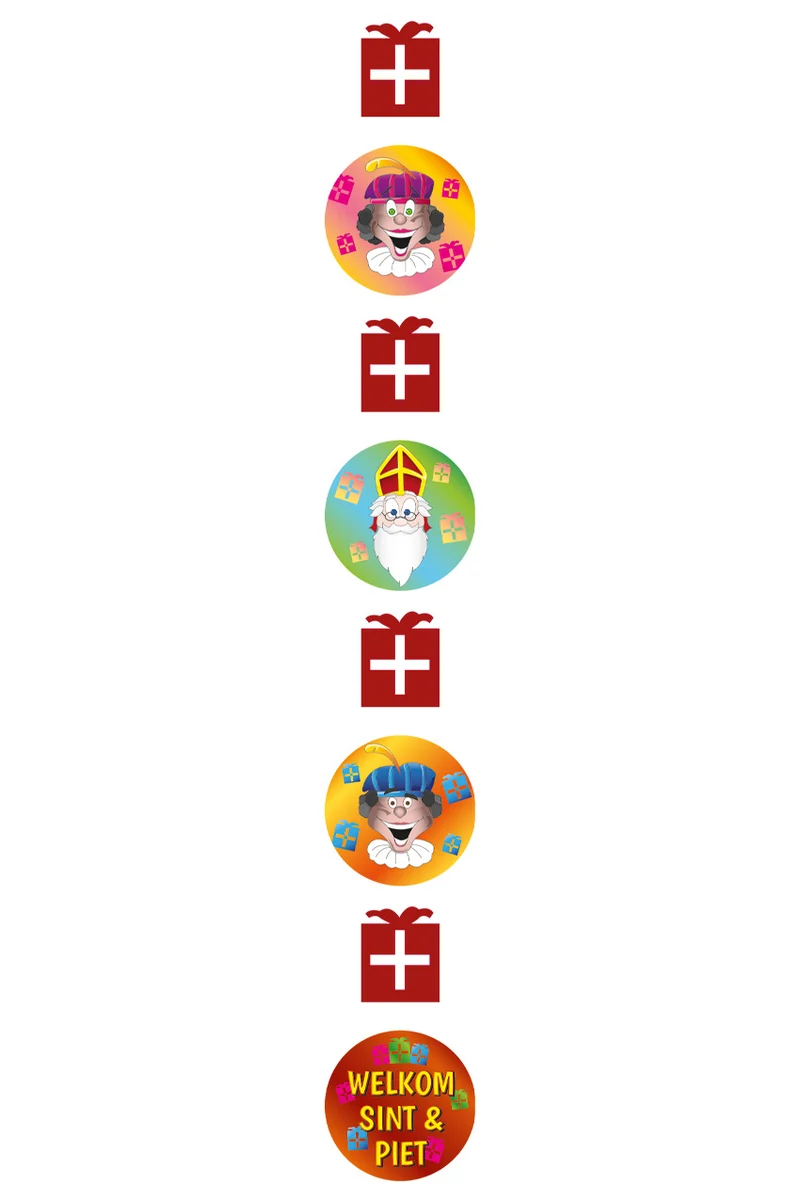 Hangdecoratie Welkom Sint en Piet (120cm)