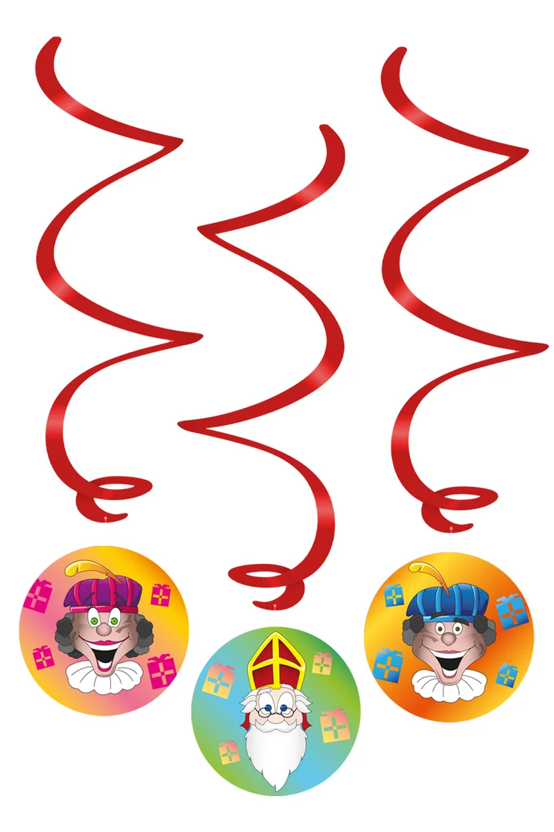 Swirl Decoratie Welkom Sint en Piet (3st)