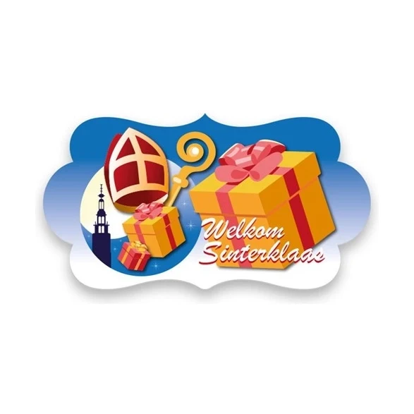 Feestbord Welkom Sinterklaas