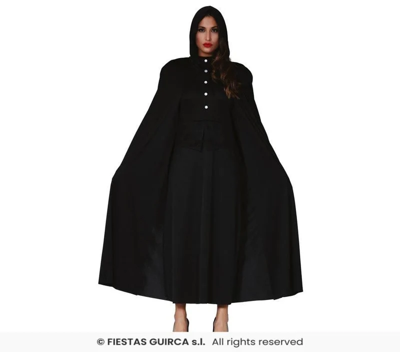 Zwarte Cape Halloween Budget met Capuchon