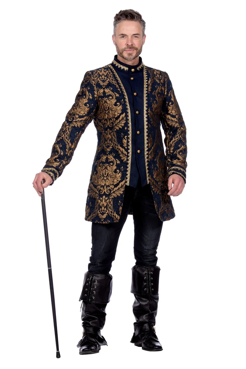 Brokaat Jas Blauw/Goud Heren Premium