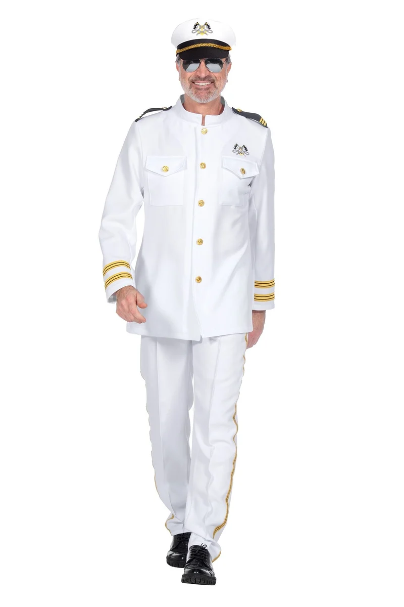 Luxe Navy Officier Kostuum Heren