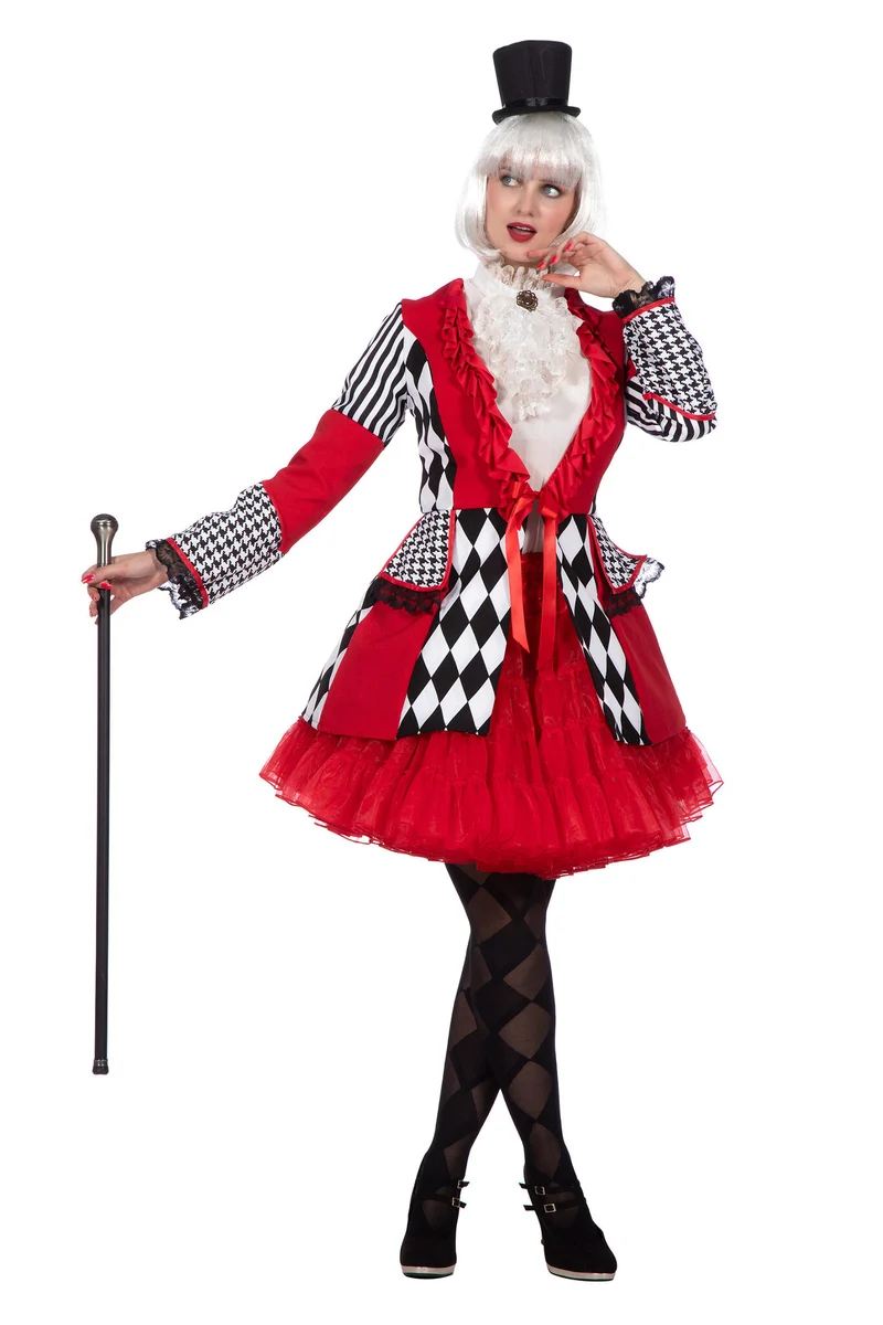 Jas Ruiten rood/wit/zwart Dames Premium