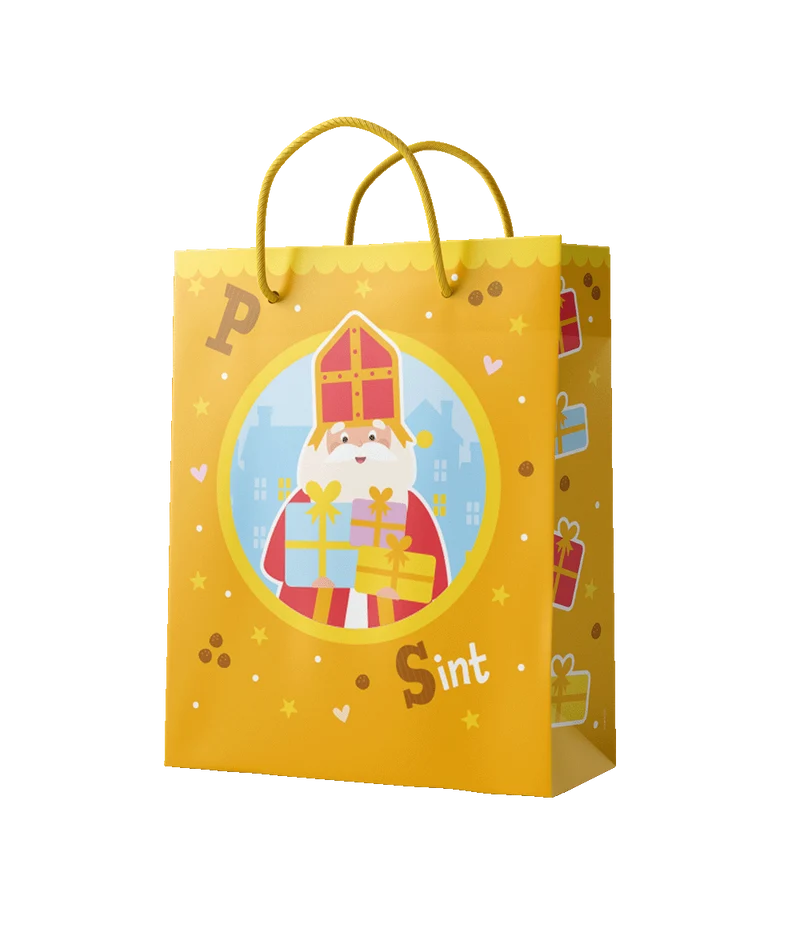 Cadeautas XL Sint & Piet Cartoon Vigo