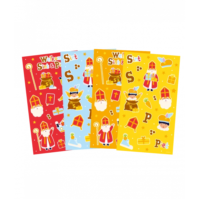Stickers Sint & Piet Cartoon Vigo