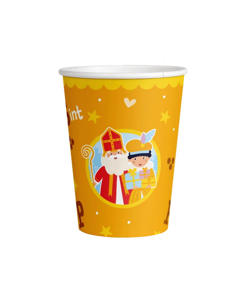 Bekers Sint & Piet Cartoon Vigo (8st)