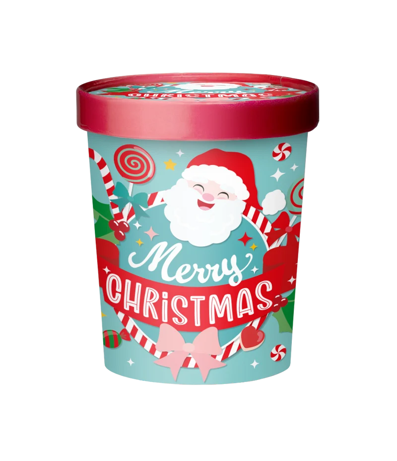 Snoep Bucket Merry Christmas Cartoon