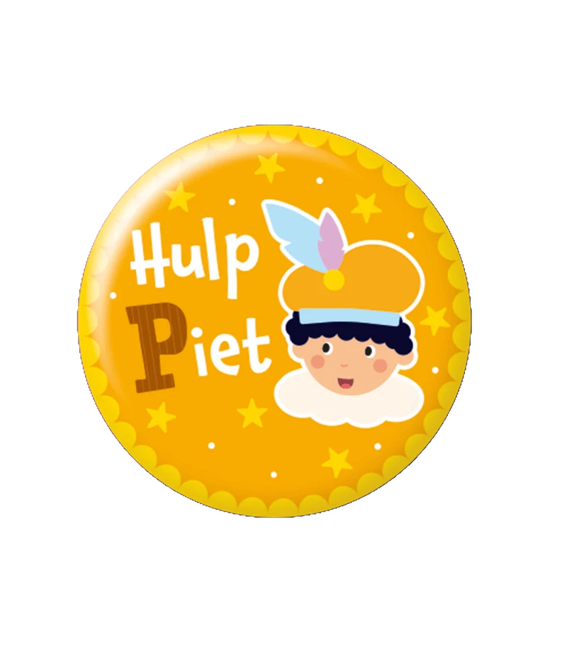 Button klein Hulp Piet Cartoon Vigo