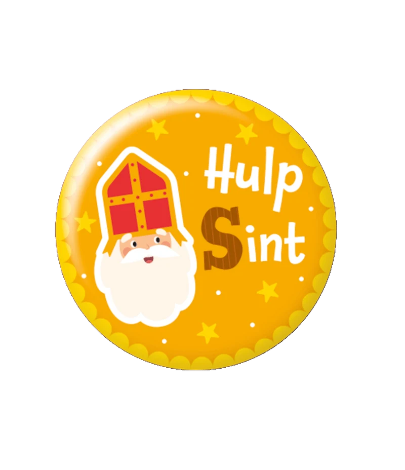 Button klein Hulp Sint Cartoon Vigo
